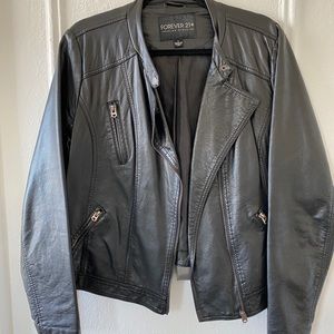 Forever 21 black moto jacket